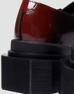 Maybole Leren Mary Jane Schoenen met Vierkante Neus in Zwart