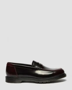 Mayfare Rub-Off Leren Loafers in Cherry Red