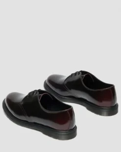 Mayfare Rub-Off Leren Schoenen in Cherry Red