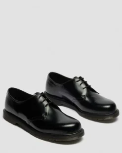 Mayfare Smooth Leren Schoenen in Zwart
