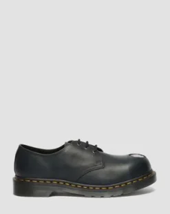 1461 Metal Toe Leren Schoenen in Zwart
