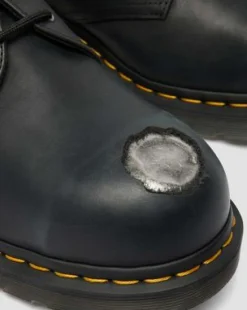 1461 Metal Toe Leren Schoenen in Zwart