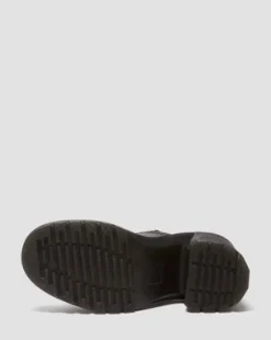 Millee leren sandalen met open neus in Zwart