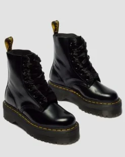 Molly Platform Laarzen in Zwart