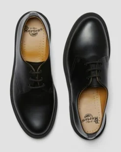 1461 Nauwe Normale Rand Smooth Leren Oxford Schoenen in Zwart