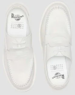1461 / PENTON MM6 LEREN SCHOENEN in Wit