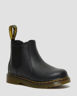 Peuter 2976 Softy T Leren Chelsea Boots in Zwart