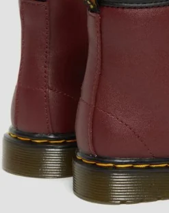 Peuter 1460 Softy T Leren Veterlaarzen in Cherry Red