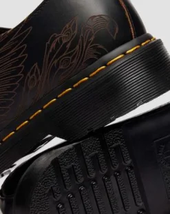 1461 Phoenix Schoenen van Vintage Smooth Leer in Zwart