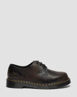 1461 Phoenix Schoenen van Vintage Smooth Leer in Zwart