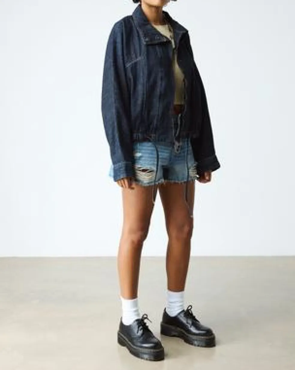 1461 Quad Smooth Leren Platform Schoenen in Zwart