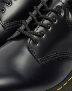 8053 Quad Smooth Leren Platform Schoenen in Zwart