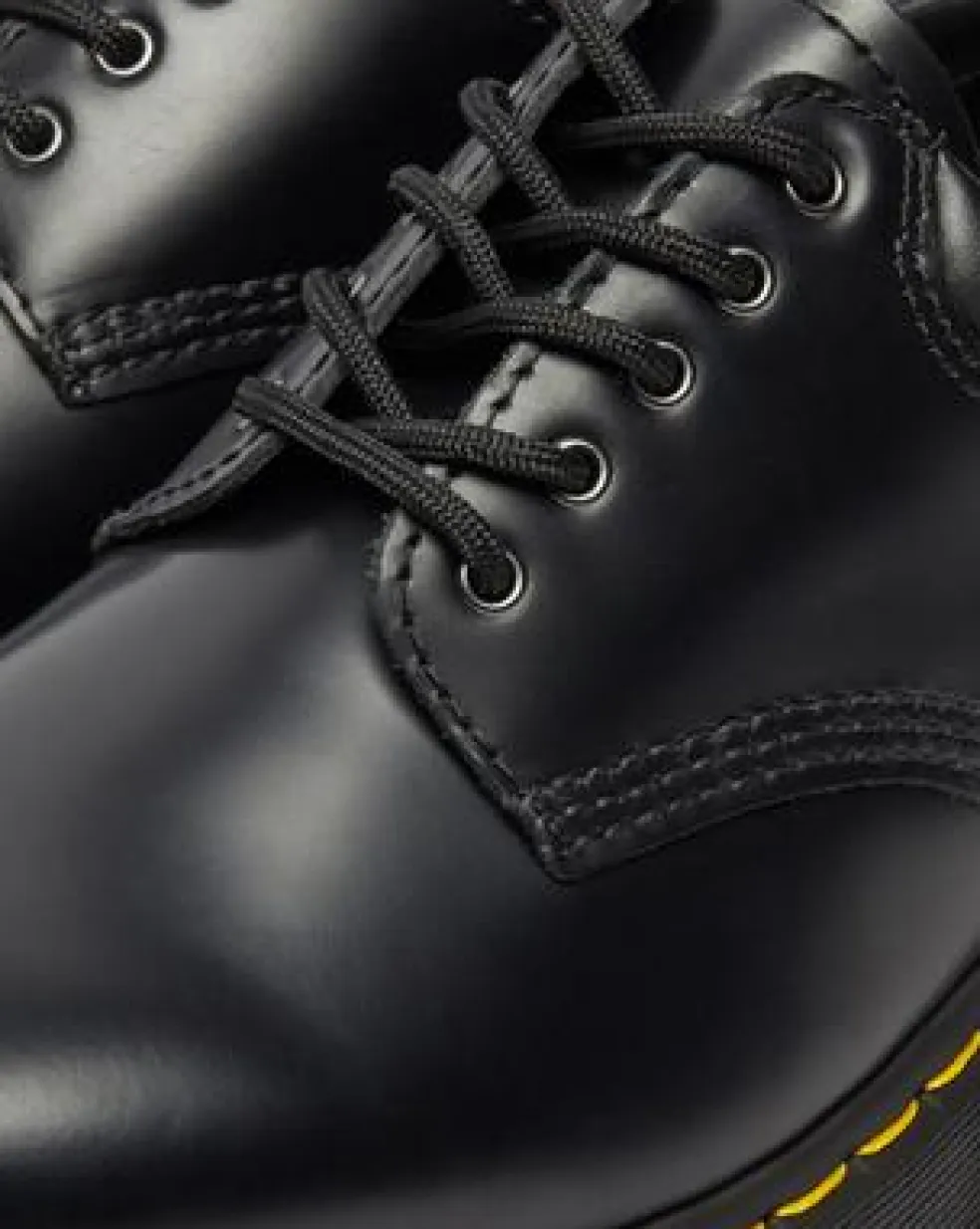 8053 Quad Smooth Leren Platform Schoenen in Zwart