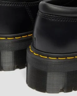 8053 Quad Smooth Leren Platform Schoenen in Zwart