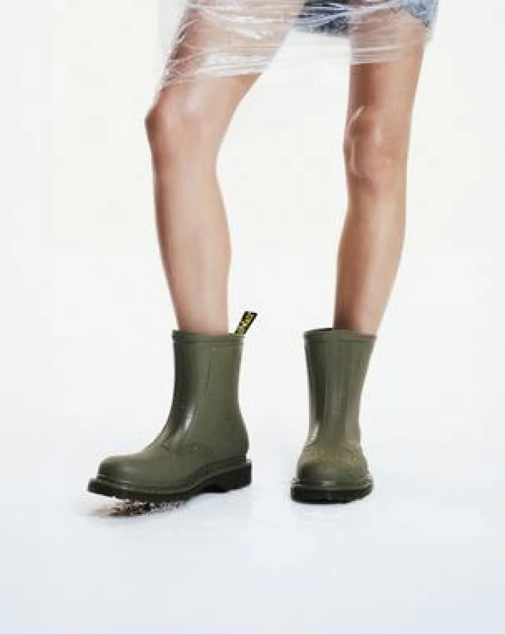 1460 Rain Laarzen in Olijfkleurig Groen