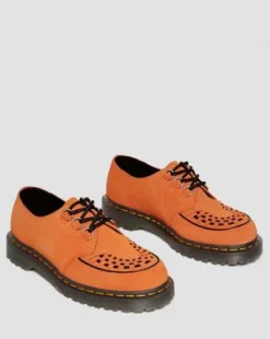 Ramsey Geweven Suède Creepers in Oranje