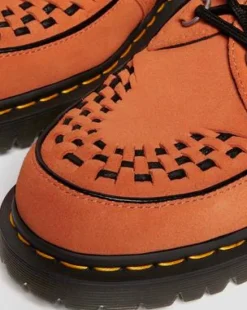 Ramsey Geweven Suède Creepers in Oranje