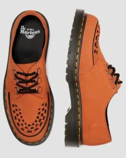 Ramsey Geweven Suède Creepers in Oranje