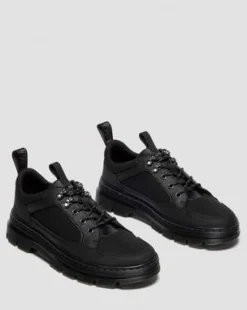 REEDER MK.02 NYLON & SUÈDE UTILITY SCHOENEN in Zwart