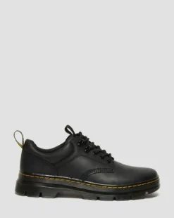 Reeder Wyoming Leren Utility Schoenen in Zwart