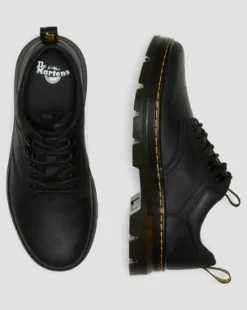 Reeder Wyoming Leren Utility Schoenen in Zwart