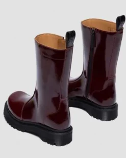 Rejena Lakleren Laarzen in Cherry Red