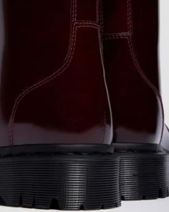 Rejena Lakleren Laarzen in Cherry Red