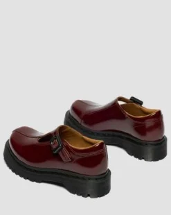 Rejena Mary Jane Lakleren Schoenen in Cherry Red