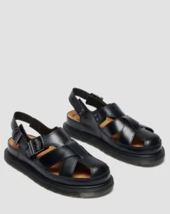 San Leren Fisherman Sandalen in Zwart
