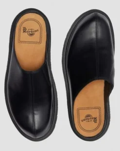 SAN LEREN MULES in Zwart