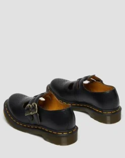 8065 Smooth Leren Mary Jane Schoenen in Zwart