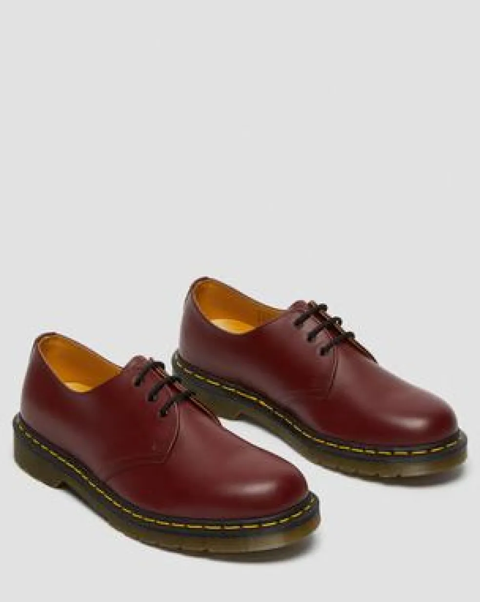 1461 Smooth Leren Oxford Schoenen in Cherry Red