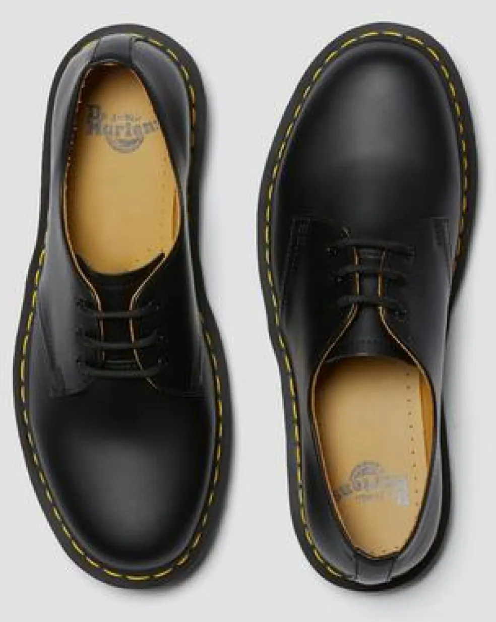 1461 Smooth Leren Oxford Schoenen in Zwart