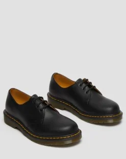 1461 Smooth Leren Oxford Schoenen in Zwart