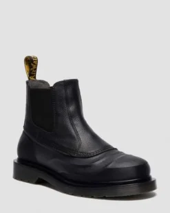 2976 Sub Leren Chelsea Boots in Zwart