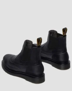 2976 Sub Leren Chelsea Boots in Zwart