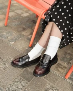 Temara Arcadia Leren Loafers in Cherry Red