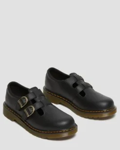 Tiener 8065 Softy T Leren Mary Jane Schoenen in Zwart