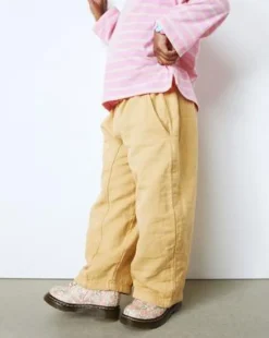 Toddler 1460 Floral leren laarzen in Cloud Cream