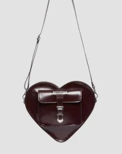 Vegan Hartvormige Tas in Cherry Red