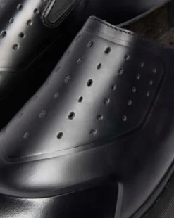 VENT XX02 leren mules in Zwart