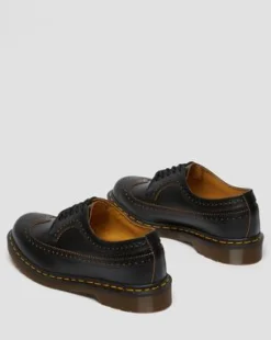 Vintage 3989 Quilon Leren Brogue Schoenen in Zwart
