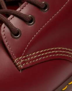 Vintage 1460 Quilon Leren Enkellaarzen in Rood