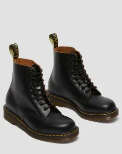Vintage 1460 Quilon Leren Enkellaarzen in Zwart