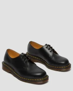 Vintage 1461 Quilon Leren Oxford Schoenen in Zwart