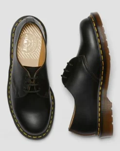 Vintage 1461 Quilon Leren Oxford Schoenen in Zwart
