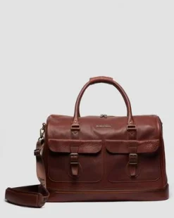 Weekender Zachtleren Tas in Cashew