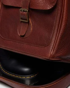 Weekender Zachtleren Tas in Cashew