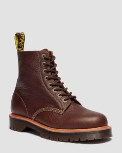 1460 Wild Grain Leren Laarzen in Sepia Bruin