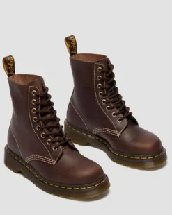 1460 Wyoming Leren Veterlaarzen in Donkerbruin